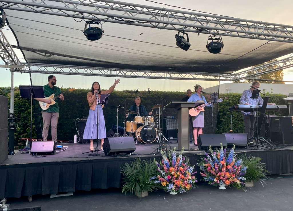 Steeldeck stage rental in Brea