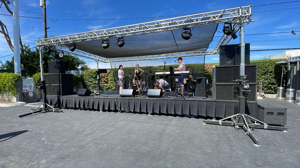 Steeldeck stage rental in Brea