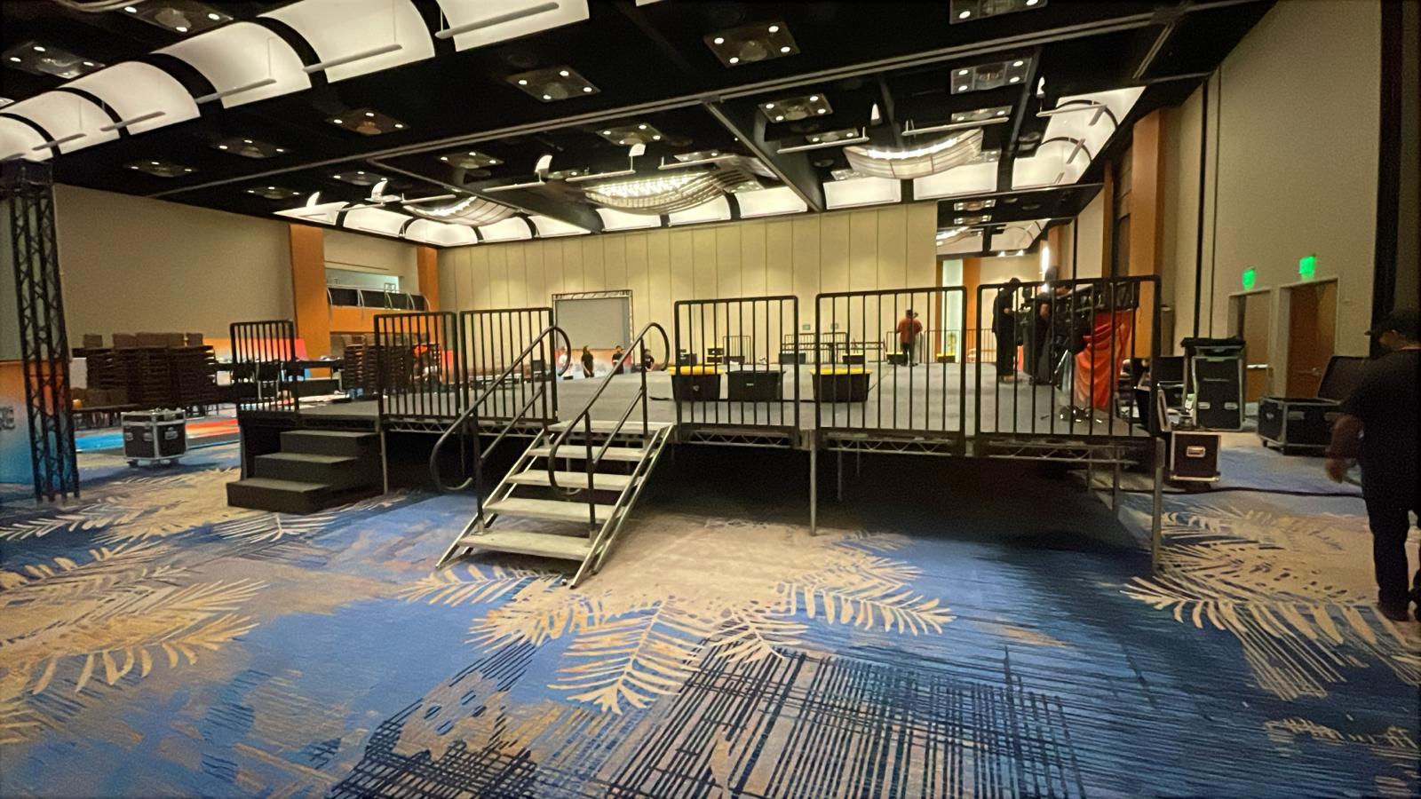 Steeldeck staging rental in La Mirada