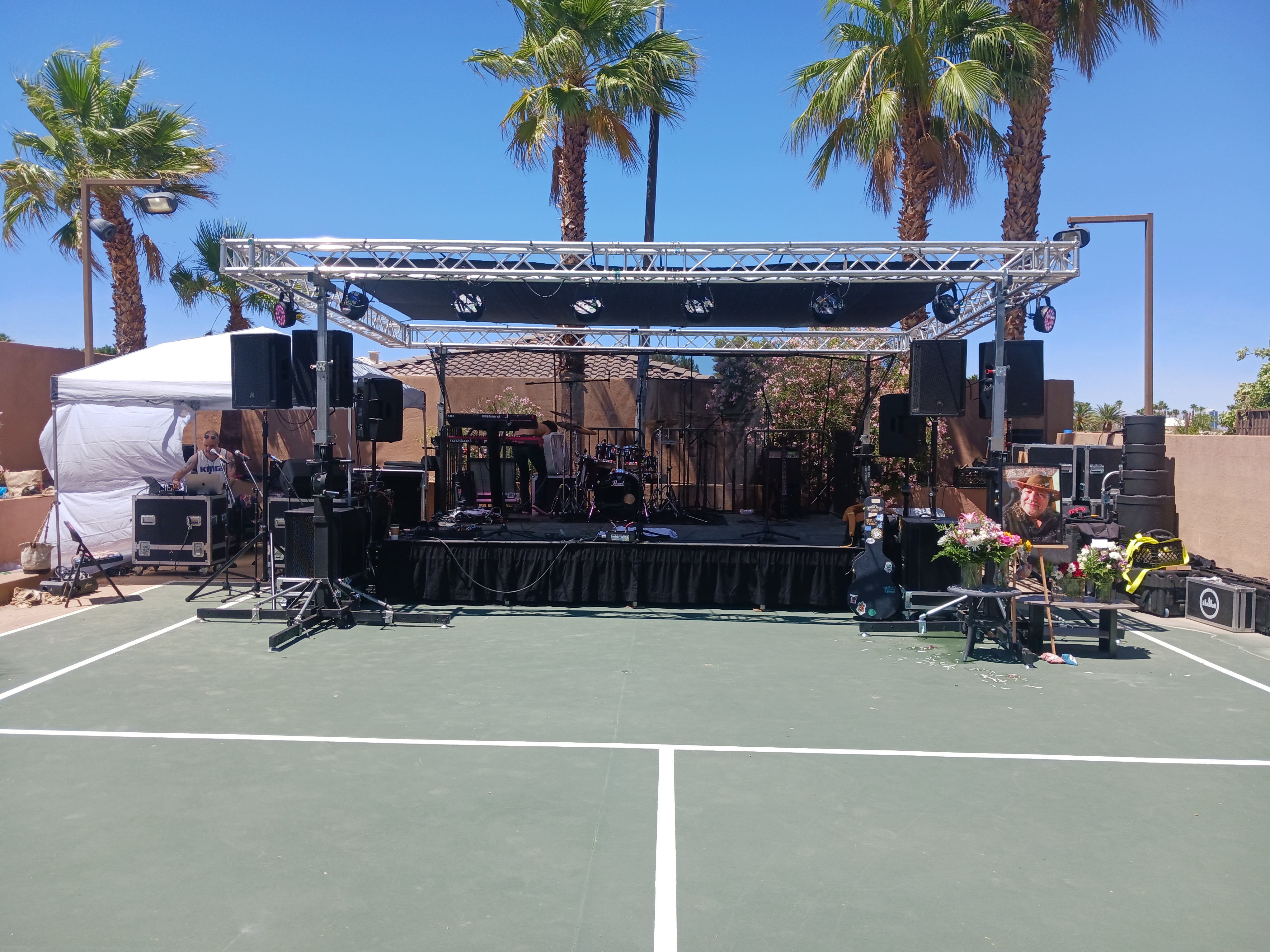 Steeldeck 56x32x3 stage rental services.