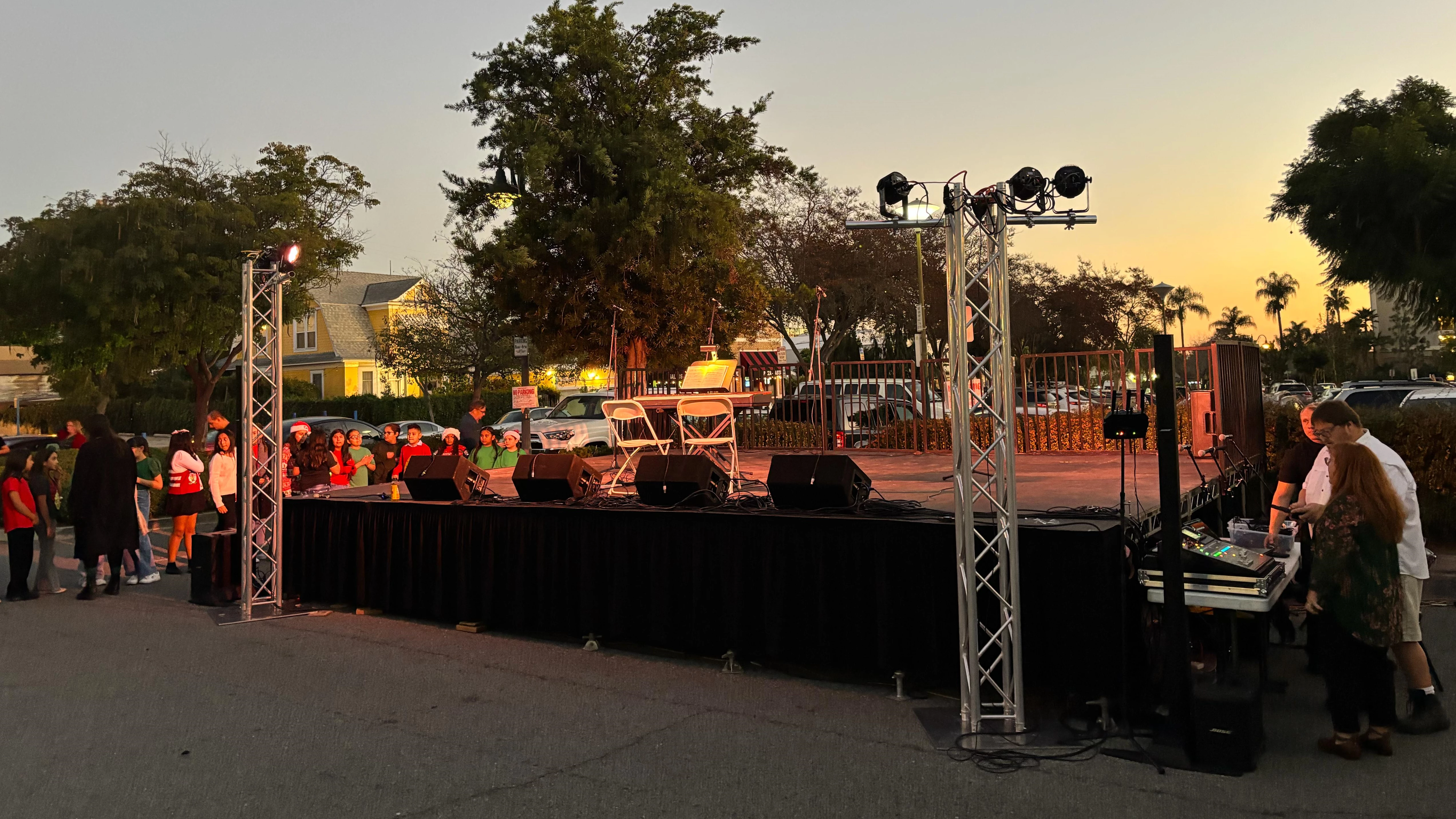 Steeldeck staging rental in La Mirada