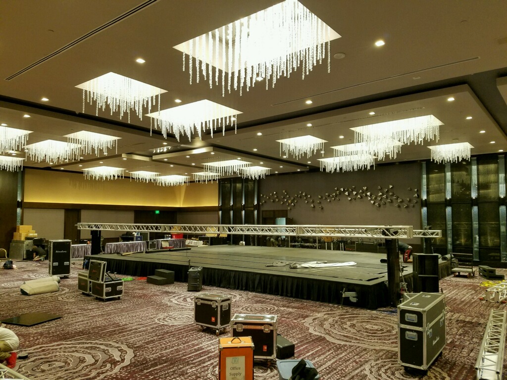 Professional stage rental for Adrenaline Dance event in Los Angeles