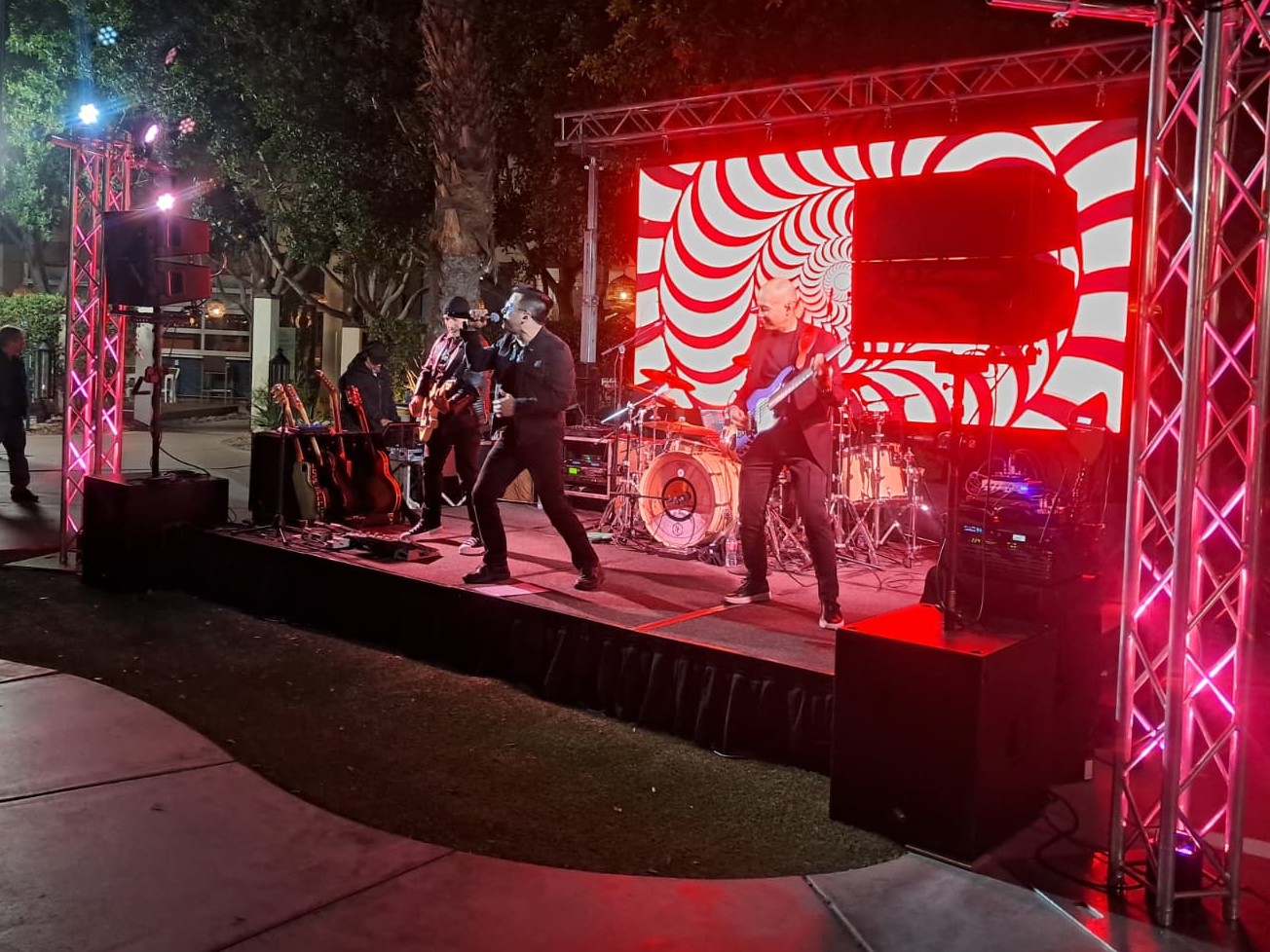 LA-Vaction performing in Palm Springs-Rent a video wall in Hollywood